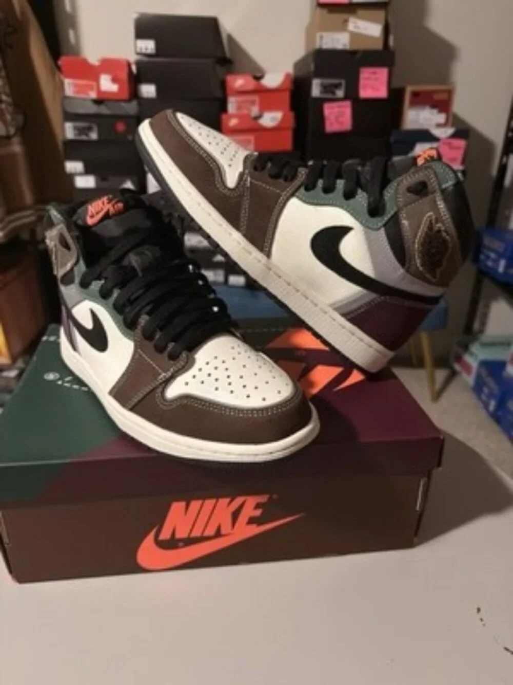 Air Jordan 1 Retro High OG Hand Crafted DH3097-001 Mens Size 8 Preowned w/ Box